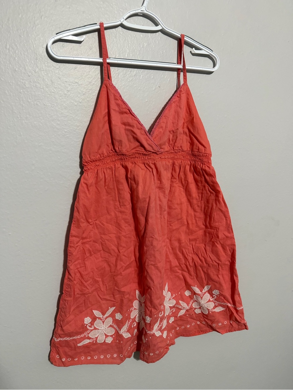 Roxy Coral Spaghetti-Strap Floral One-Piece